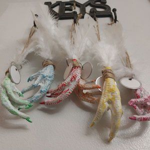 Halloween hanging decal real chicken foot protection voodoo Hoodoo (options 1-5)